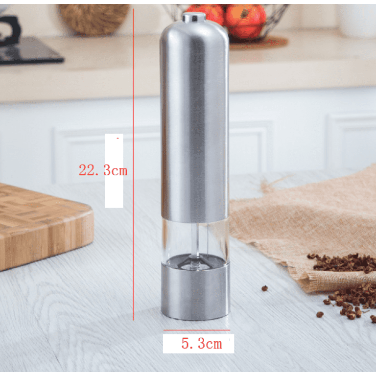 BKXCHA Moulin à Poivre & Sel Électrique Rechargeable USB - Duo Avec Lumière LED, Mouture Réglable, Socle Aimanté