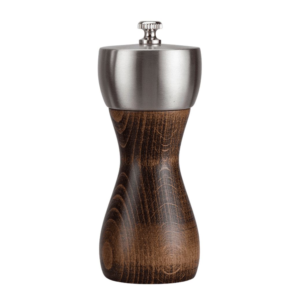 Moulin à Poivre Manuel En Bois – Forme Champignon – Pour Sel, épices – Cuisine, Camping, BBQ – 12 Cm