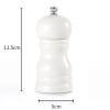 Petit Moulin Poivre Bois 11cm Blanc taille