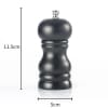 Petit Moulin Poivre Bois 11cm Noir taille