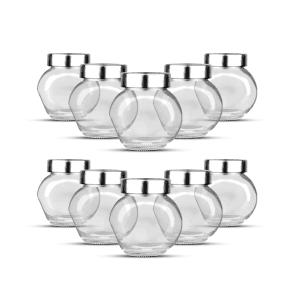 10 Bocaux Japonais Épices Verre 200ml