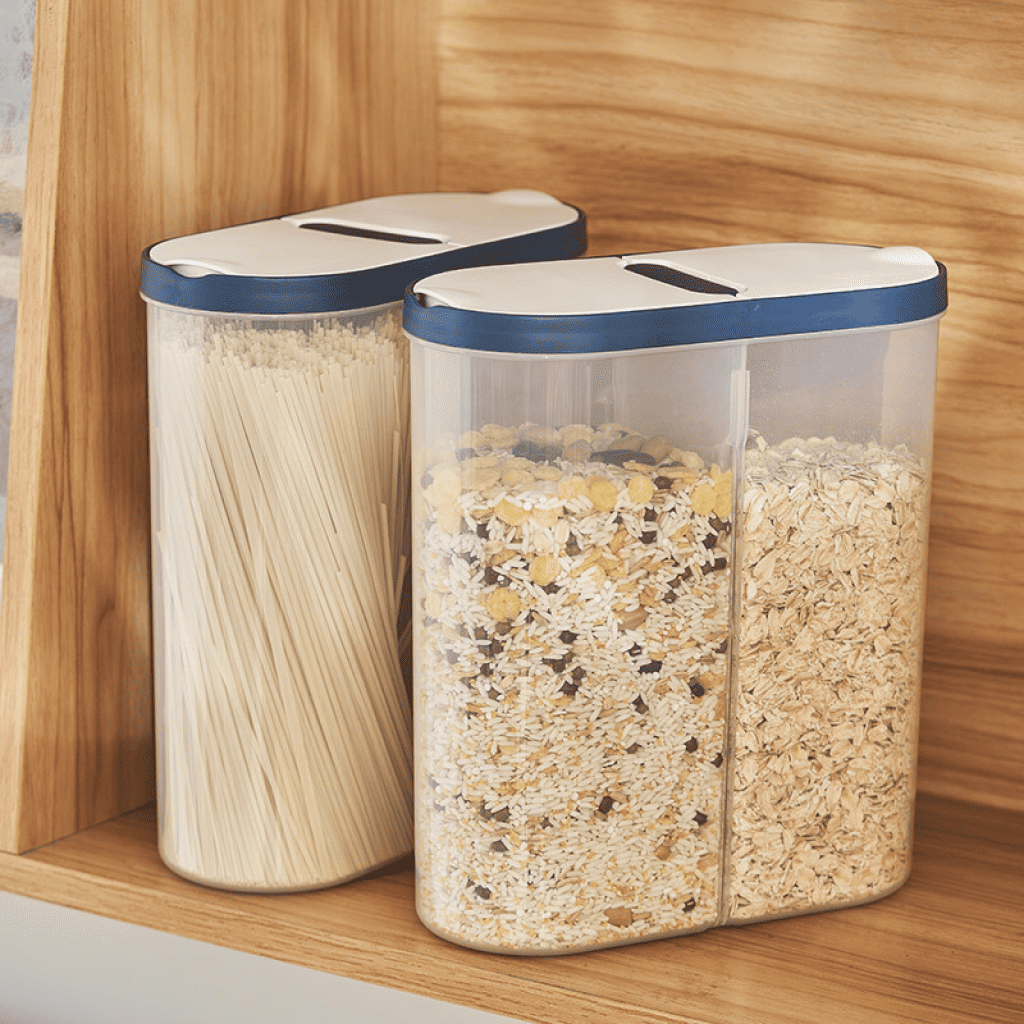 Boîte à Condiments Murale Pour Cuisine Avec Cuillères Incluses - Rangement Pratique Sel, Sucre, épices - Blanc, Bleu, Vert - 6