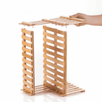 Étagère à épices En Bambou Relaxdays - 8 Compartiments Modulables Pour Tiroir Ou Plan De Travail (naturel) - 3