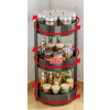 Étagère à Épices Rotative Carbone 3 Étages 2