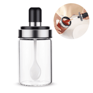 Pot à Épices en Verre avec Cuillère 1