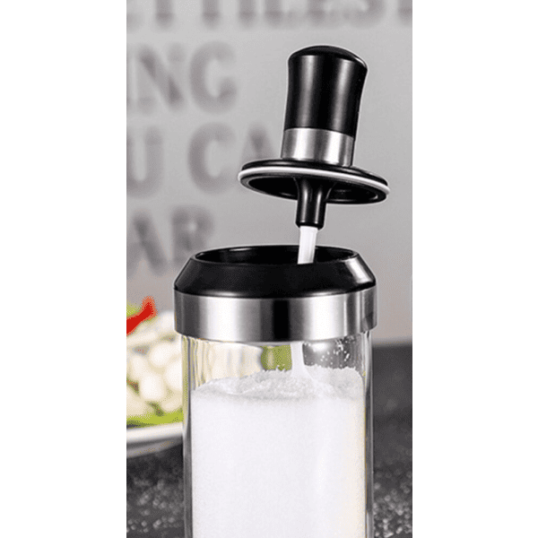 Boîte à Condiments Murale Pour Cuisine Avec Cuillères Incluses - Rangement Pratique Sel, Sucre, épices - Blanc, Bleu, Vert - 3