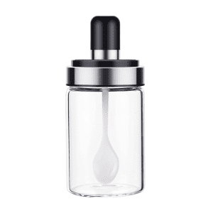 Pot à Épices en Verre avec Cuillère