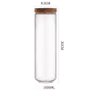 Bocal Verre Épices Bois Acacia 1600ml taille