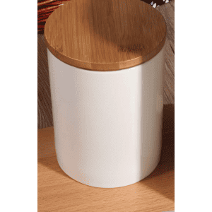 Pot Céramique Blanc Bambou 850ml 1