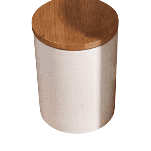 Pot Céramique Blanc Bambou 850ml