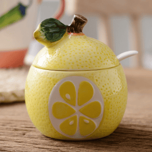 Pot en Céramique Japonais Citron Jaune 1