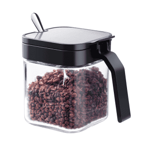 Pot Verre avec Cuillère Inox 220ml