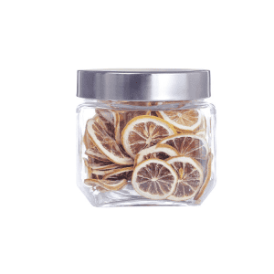 Pot Condiments Verre Inox Carré 800ml