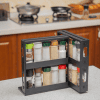 Étagère Coulissante Range Épices 28cm Noire 1